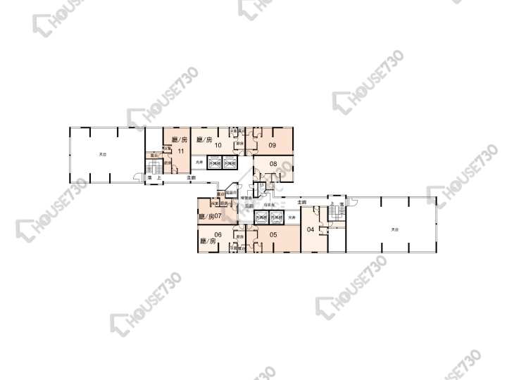 太平邨 平面圖 太平邨 平熙樓 (C座) 27樓 樓層平面圖 - House730