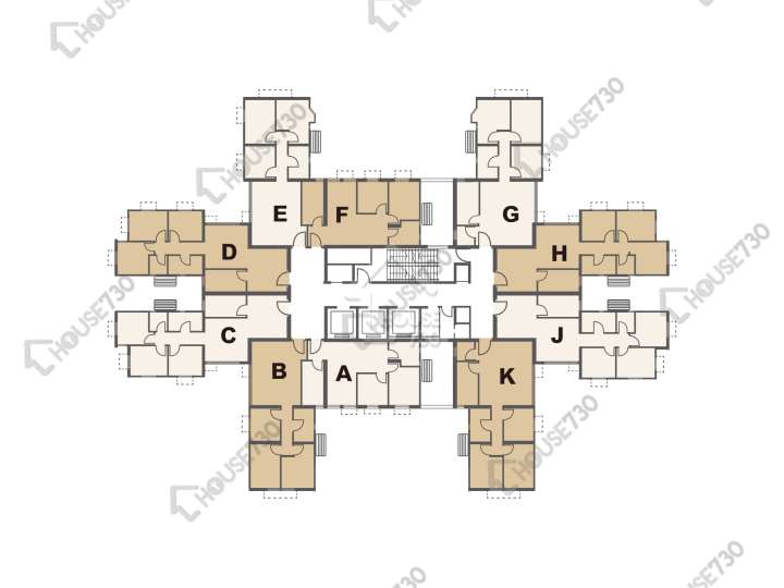 樂軒臺 平面圖 樂軒臺 4座 1-31樓 樓層平面圖 - House730