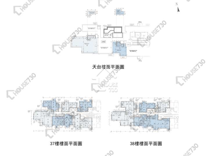 龍譽 平面圖 龍譽 2A座 37-38樓 樓層平面圖 - House730