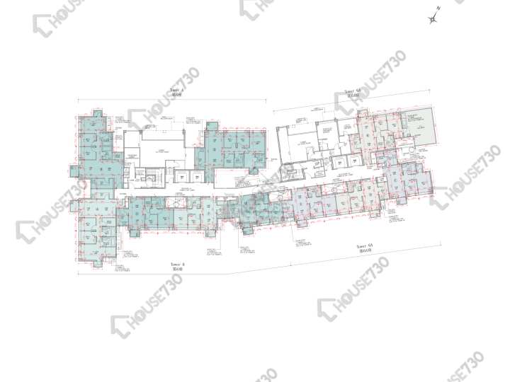 Napa 平面圖 Napa 6A座 1樓 樓層平面圖 - House730