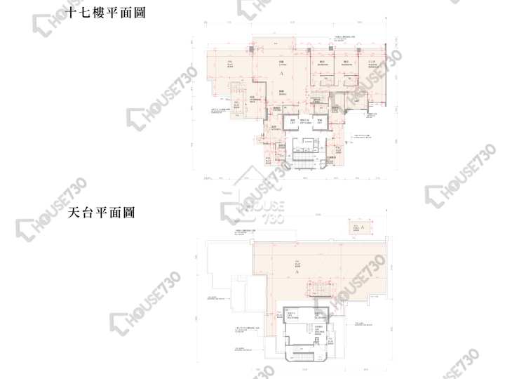 逸珑湾 平面图 逸珑湾 I 大厦3座 17楼 楼层平面图 - House730