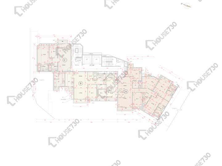 賢文禮士 平面圖 賢文禮士 3座 7樓 樓層平面圖 - House730