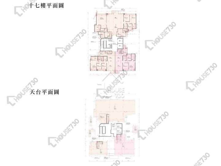 逸珑湾 平面图 逸珑湾 I 大厦21座 17楼 楼层平面图 - House730