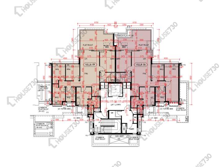 爾巒 平面圖 爾巒 茵娜大道 3座 1樓 樓層平面圖 - House730
