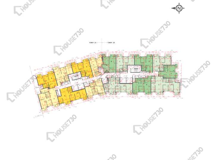 OMA OMA 平面圖 OMA OMA 2A座 6-12,15-18,19樓 樓層平面圖 - House730