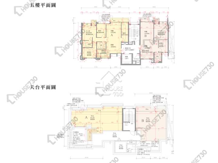 逸珑湾 平面图 逸珑湾 I 低座8座 5楼 楼层平面图 - House730