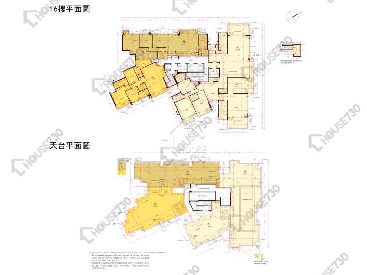泓碧 平面圖 泓碧 1座 16樓 樓層平面圖 - House730