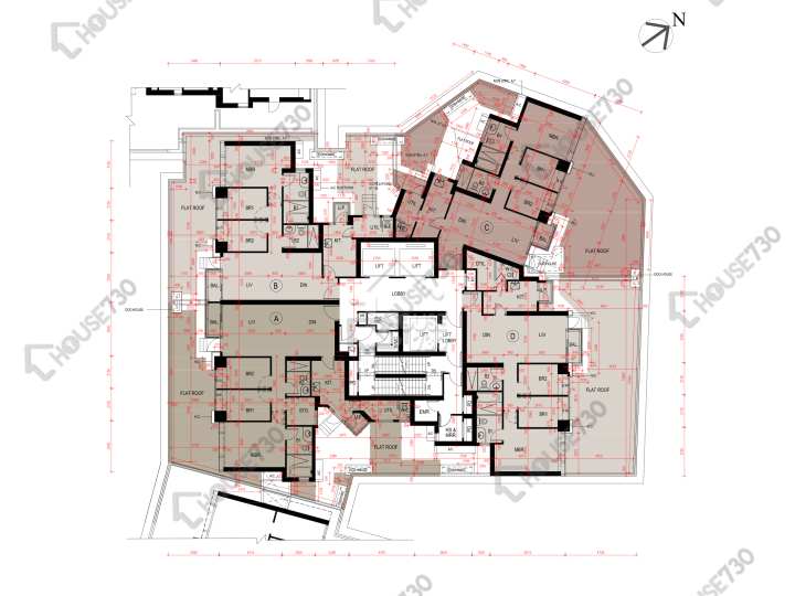 瓏璽 平面圖 瓏璽 3座 6樓 樓層平面圖 - House730