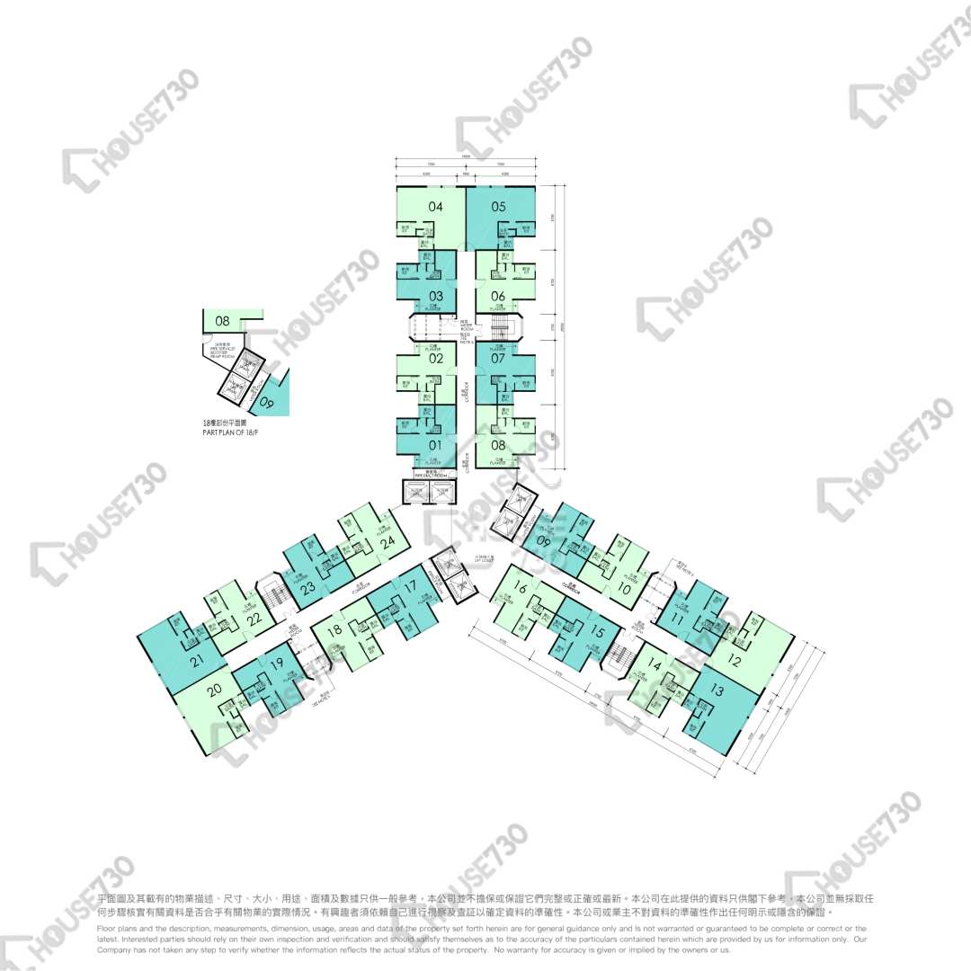 Ap Lei CHau LEI TUNG ESTATE Middle Floor Floor Plan 東平樓-高層/中層/低層 House730-6864414