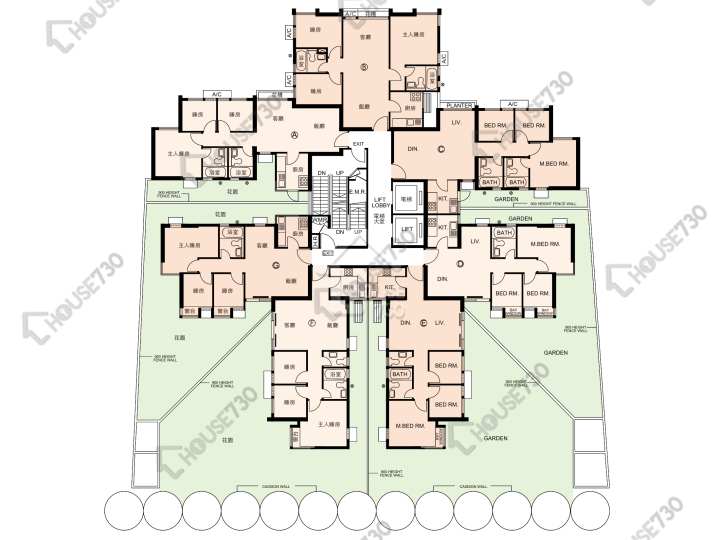 又一居 平面圖 又一居 27座 1樓 樓層平面圖 - House730