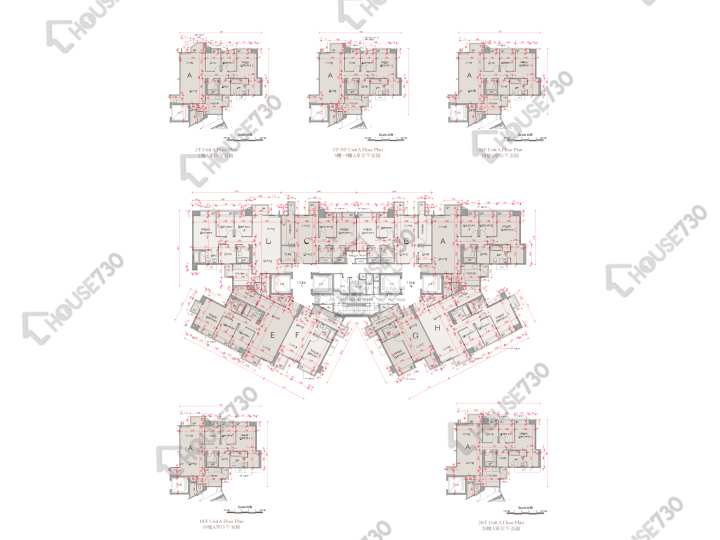 溱柏 平面圖 溱柏 6座 3,5-12,15-19,20樓 樓層平面圖 - House730