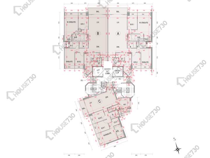 One Mayfair Floor Plans One Mayfair Tower 1 3,5-7,8/F Floor Plan - House730