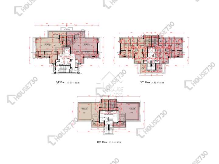 爾巒 平面圖 爾巒 珍諾華大道 2座 3樓 樓層平面圖 - House730