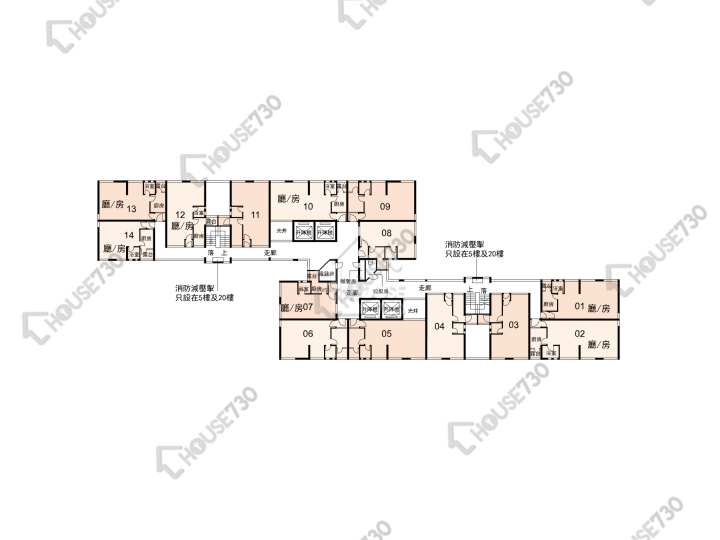 太平邨 平面圖 太平邨 平熙樓 (C座) 2-26樓 樓層平面圖 - House730