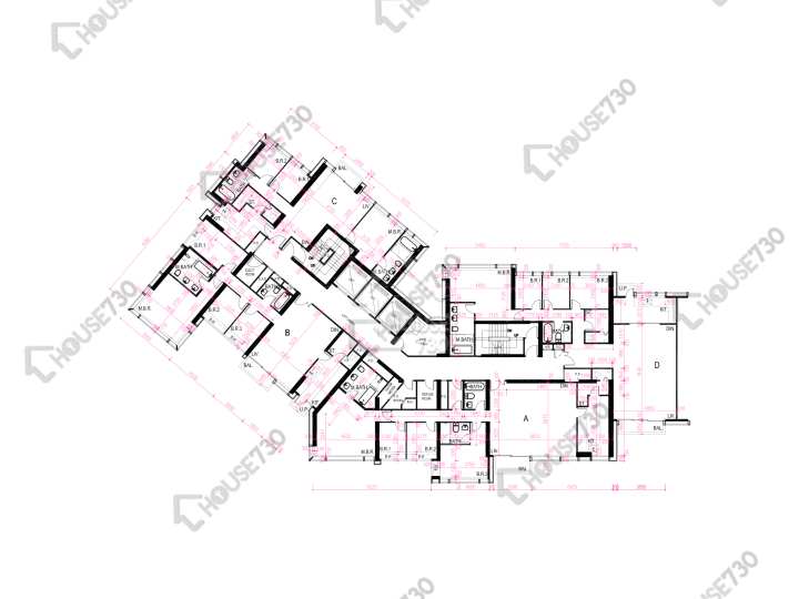 昇御門 平面圖 昇御門 1座 32-33樓 樓層平面圖 - House730