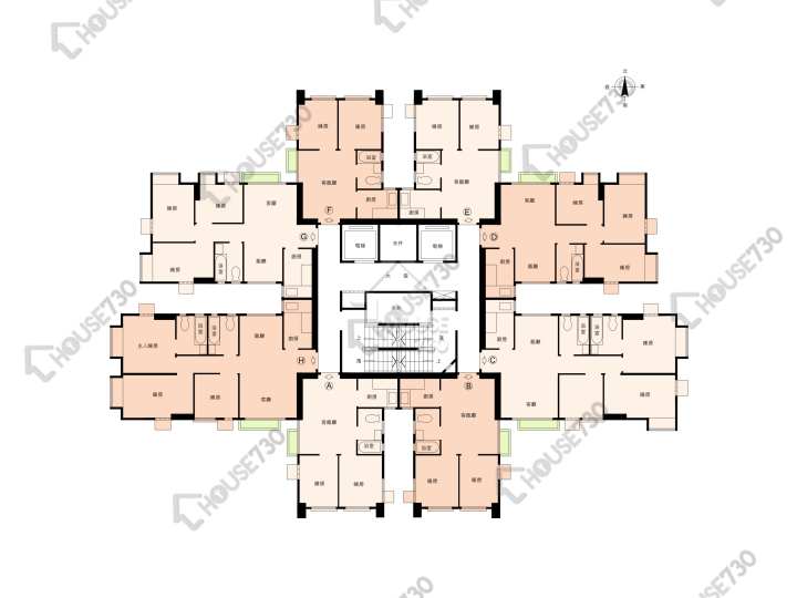 昌威大廈 平面圖 昌威大廈 1-19樓 樓層平面圖 - House730