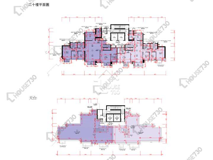 天鑽 平面圖 天鑽 6座 20樓 樓層平面圖 - House730