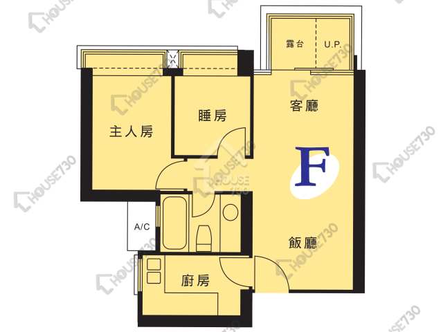 Hang Hau RESIDENCE OASIS Unit Floor Plan 3座-高層/中層/低層-F室 House730-7103445