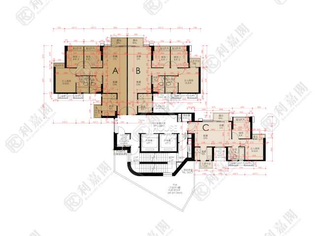 Kowloon City BILLIONNAIRE AVANT Upper Floor Floor Plan House730-6755732