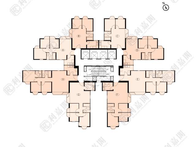 Tsuen Wan Hoi Bun RIVIERA GARDENS Upper Floor Floor Plan House730-6865038