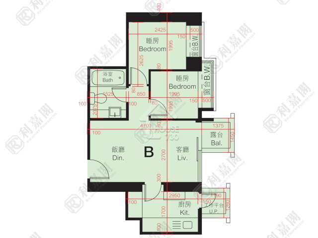 Fanling GREEN CODE Upper Floor Floor Plan House730-6864643