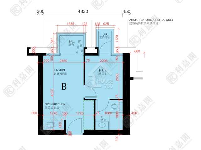 Ap Lei CHau H．BONAIRE Lower Floor Floor Plan House730-6863898