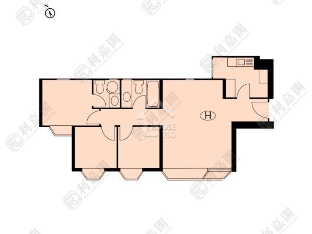Tsuen Wan Hoi Bun RIVIERA GARDENS Upper Floor Floor Plan House730-6865038