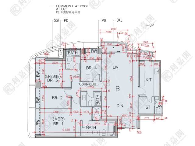 Kowloon Station GRAND AUSTIN Lower Floor Floor Plan House730-6864041