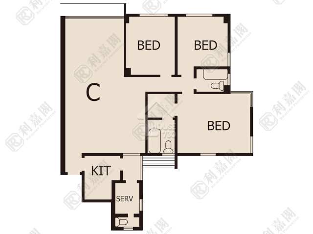 Ho Man Tin STAR COURT Middle Floor Floor Plan House730-6864808