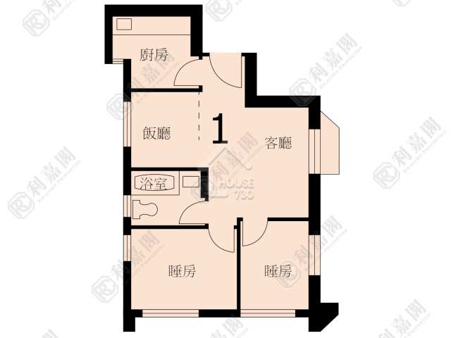 Kowloon Bay AMOY GARDENS Upper Floor Floor Plan House730-6935829