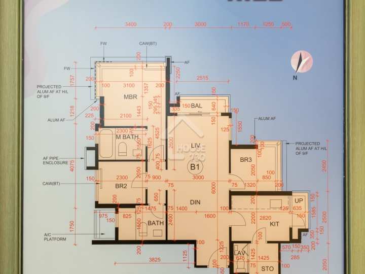 SILICON HILL 示範單位 T1 9F B1_Modified_Floor Plan - House730