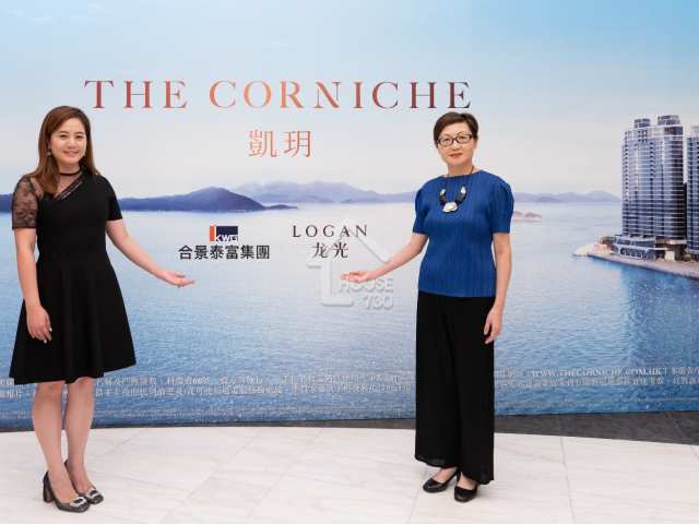 凱玥 記者會 合景泰富集團市場及營銷總監楊麗汶小姐(左) 及龍光集團銷售及市場總監高藹華小姐(右) - House730