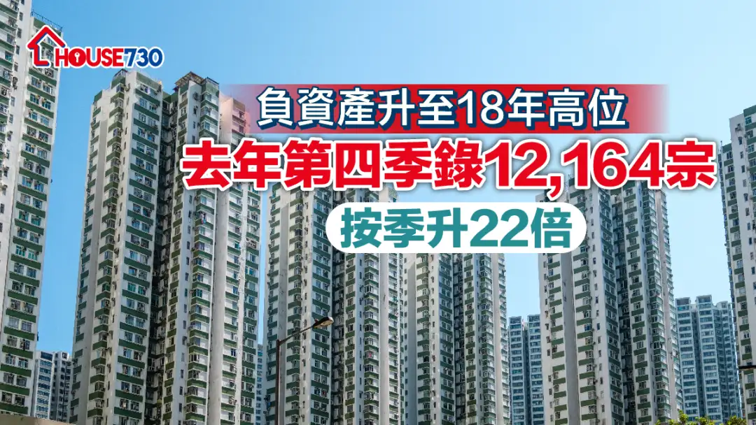 数据分析-负资产升至18年高位 去年第四季录12,164宗按季升22倍-House730