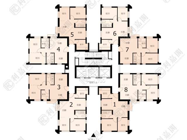 九龙湾 淘大花园 低层 平面图 House730-7056470