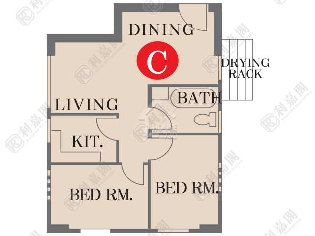 Kowloon Bay RICHLAND GARDENS Upper Floor Floor Plan House730-7056396