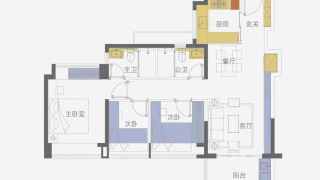 蔚藍左岸花園 約92㎡叁房 - House730