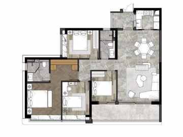 粵海雲港城 140平方4房 - House730