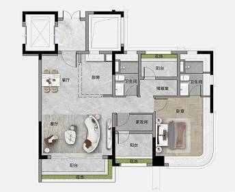 保利四季和頌 110m²叁房 - House730