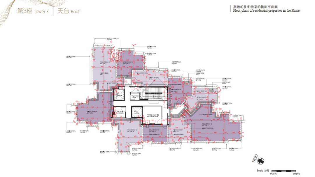 屯門飛揚2期3座天台平面圖