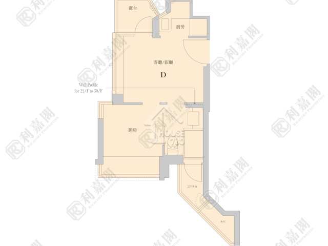 Cheung Sha Wan MAISON ROSE Upper Floor Floor Plan House730-7243504