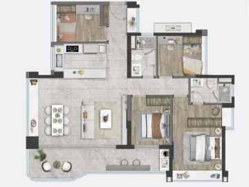 濱海潤府 125平B戶型 - House730