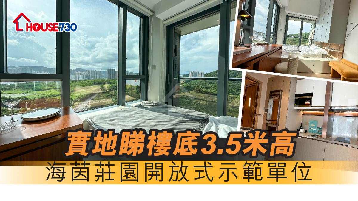 周末去睇樓｜實地睇樓底3.5米高海茵莊園開放式示範單位