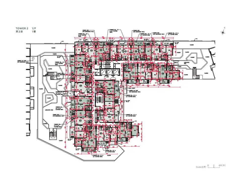 洪水橋滙都2座1樓平面圖