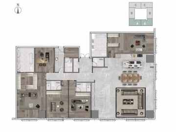 城投灣區金融港天賦壹號 A戶型 461㎡486㎡ 五房 - House730