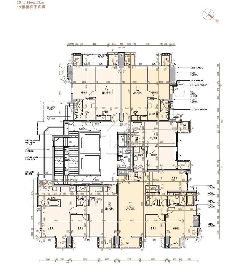 中環One Central Place 19樓平面圖