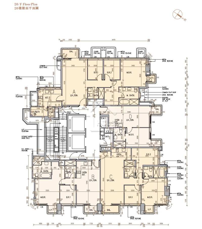 中環One Central Place 20樓平面圖