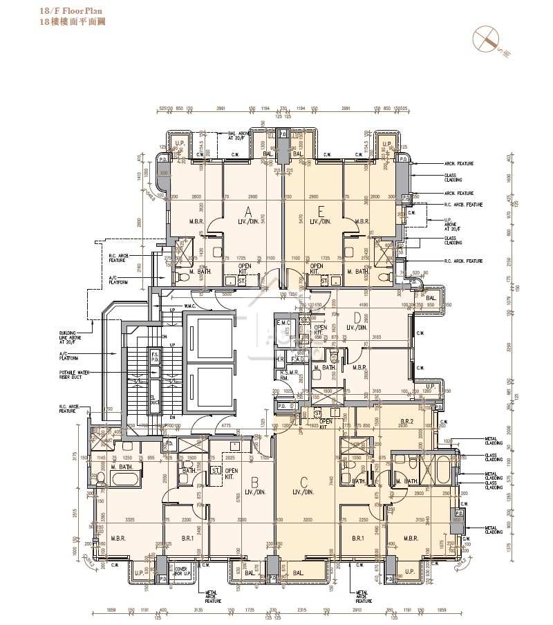 中環One Central Place 18樓平面圖