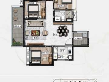 科苑壹號 13棟03單元戶型圖 - House730