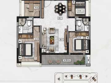 科苑壹號 8棟01單元戶型圖 - House730