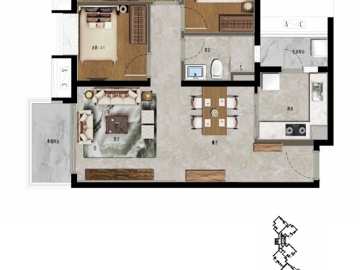 凱德雙橋新作 映樂(89㎡)戶型圖 - House730